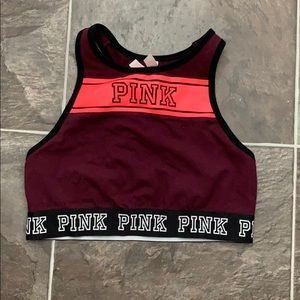 PINK high neck bra